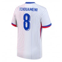 Camiseta Francia Aurelien Tchouameni #8 Segunda Equipación Replica Eurocopa 2024 mangas cortas